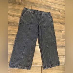 Gap Women's 100% Cotton Relaxed Fit Wide Leg Lightweight Pull-On Pant XL